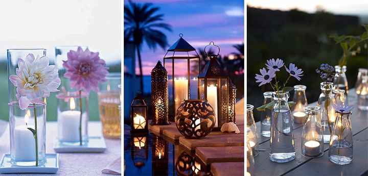 Casamento de dia: decoração com velas fica legal? - 2