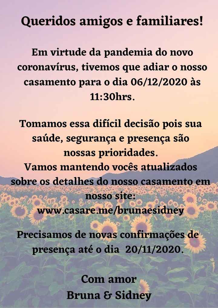Save The Date - Nova data - 1
