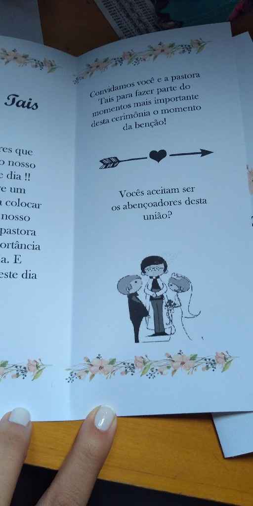 Convite do pastor / padre - 3