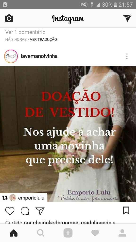 Doação de vestido de noiva - 1