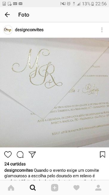 O convite do casamento - 1