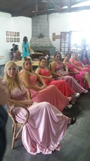 Vestidos das madrinhas - rosa - 1