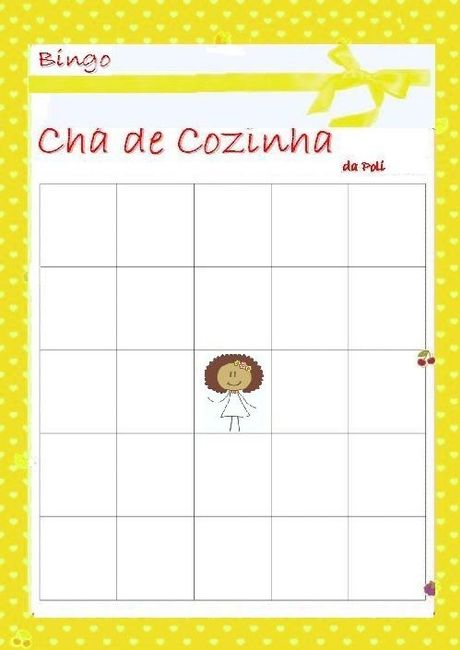 Cartela do Bingo