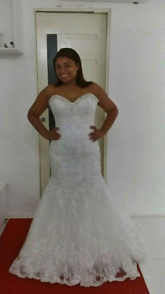 Minha primeira prova do vestido. - 1