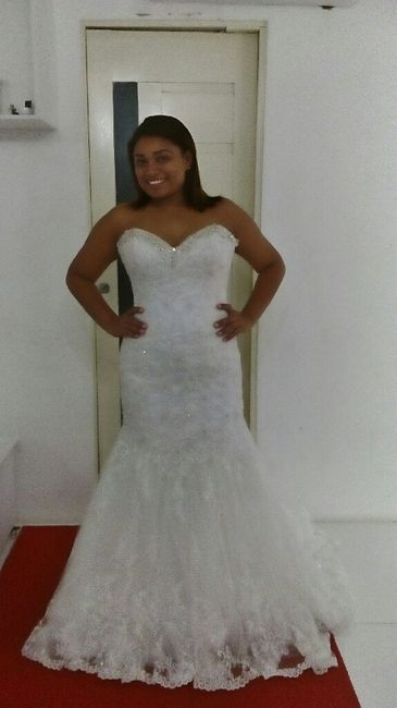 Minha primeira prova do vestido. - 1