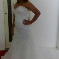 Minha primeira prova do vestido. - 2