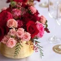rosa e vermelho