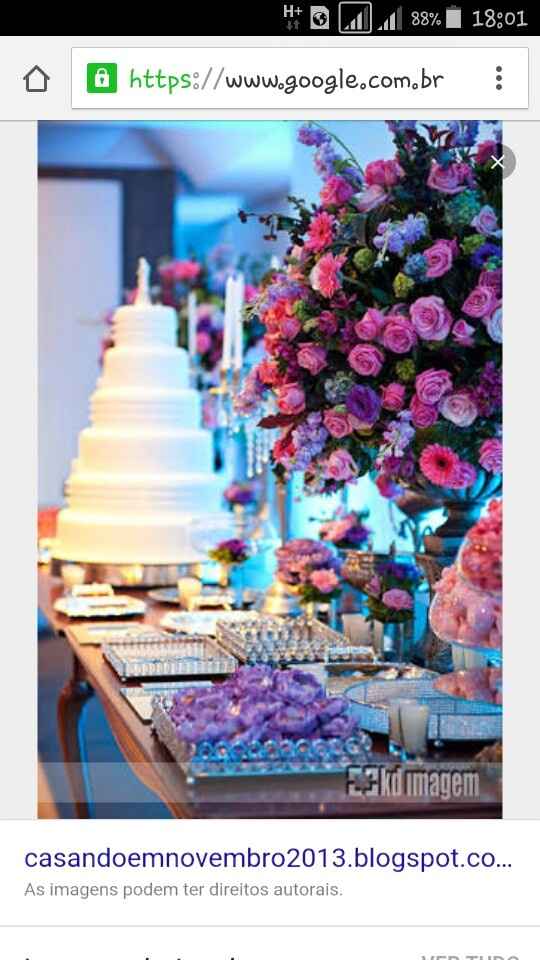 Inspirações cores do casamento lilás, roxo e rosa. - 4