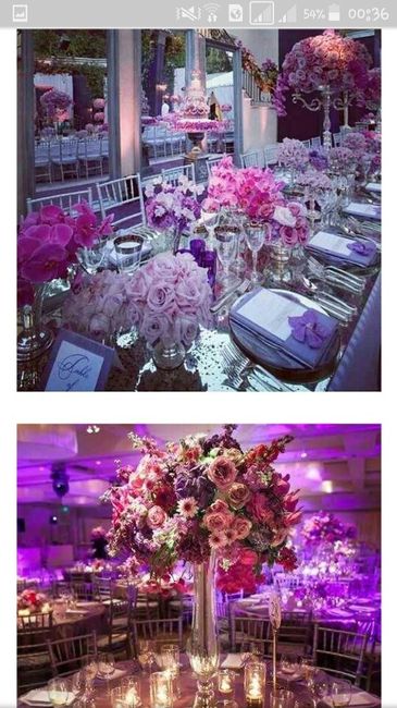 Inspirações cores do casamento lilás, roxo e rosa. - 2