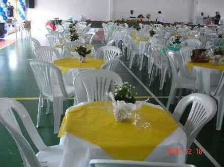 Decoração lilás, amarelo e branco - 2