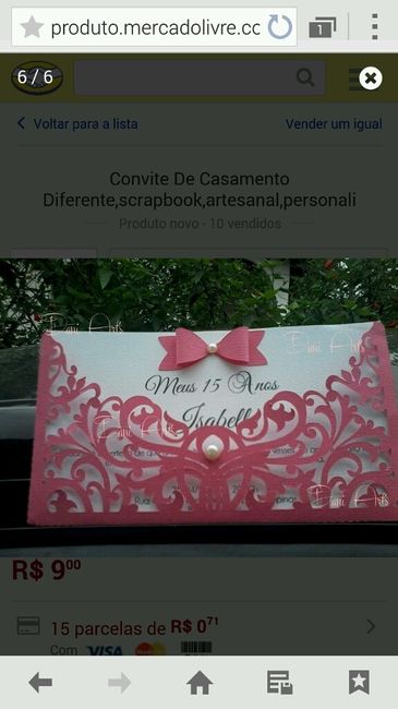 Convites pra festa em scrapbook - 7