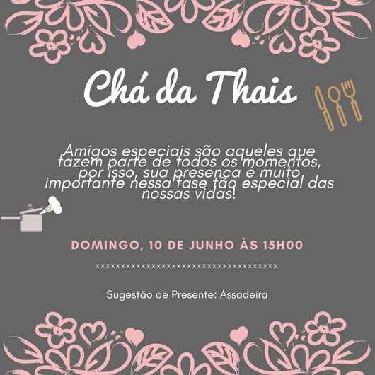 Convite Chá de Cozinha