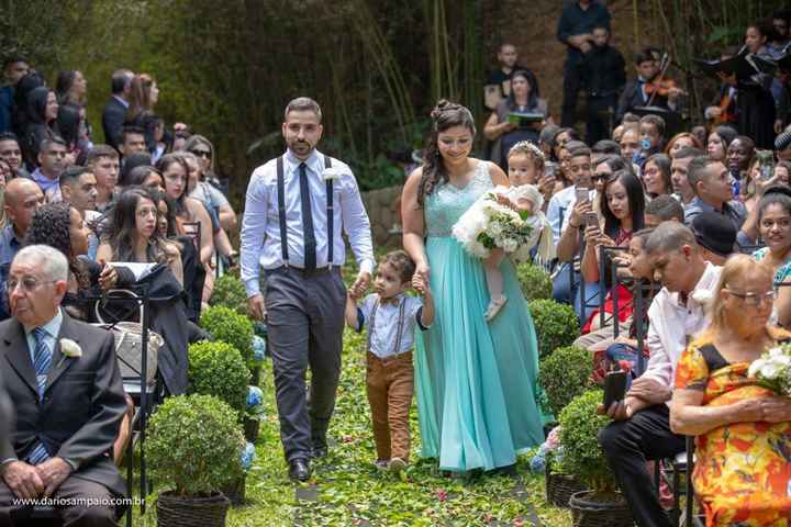 Padrinhos, Pajem e Daminha lindos