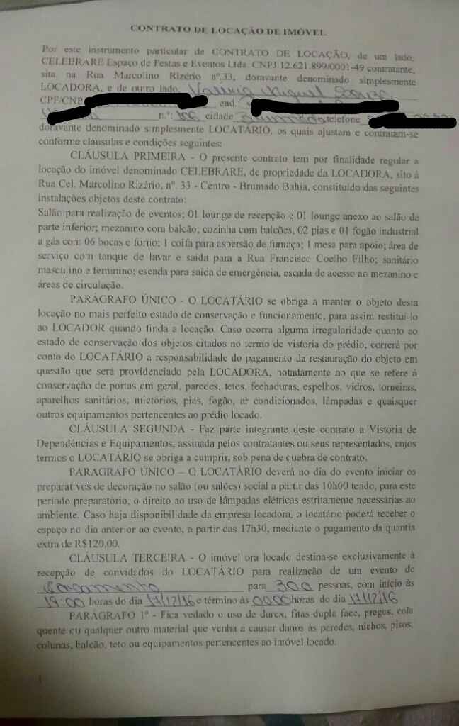 Primeiro contrato fechado - 1