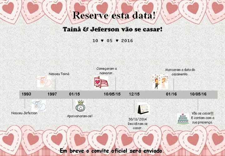 Meu save the date #dyi - 1