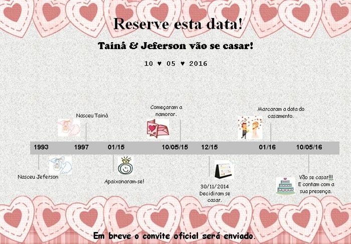 Meu save the date #dyi - 1