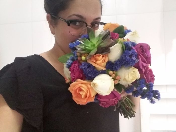 Siiim meu Buquê com Suculenta