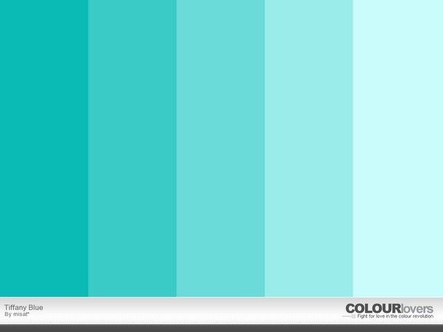 Paleta azul tiffany