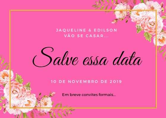 Meu save the date - 1