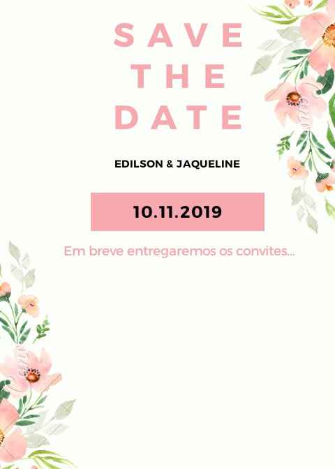 Meu save the date - 2
