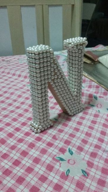 Letras iniciais diy #vem ver! - 2