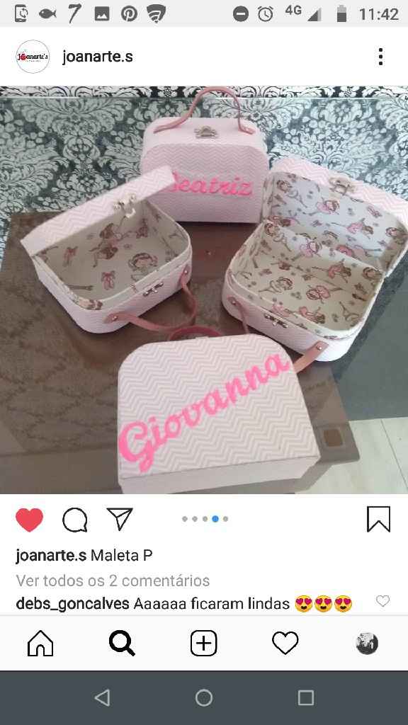 Maleta das damas e pajens e bonequinha. - 5