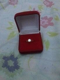 Meu anel de noivado.