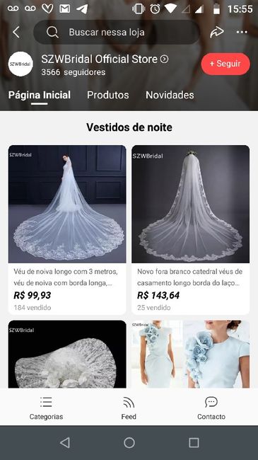 Meu véu do Aliexpress chegou! 1