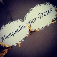 Placa das cadeiras dos noivos - 3