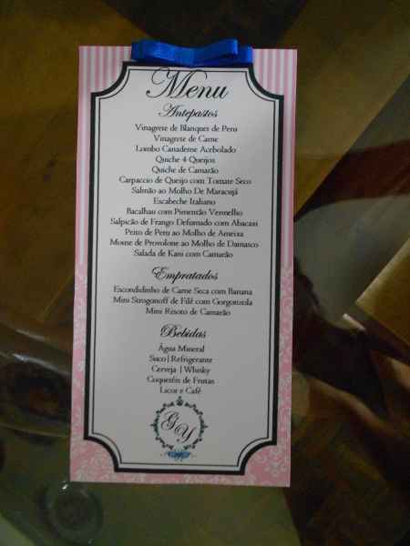 Menu diy