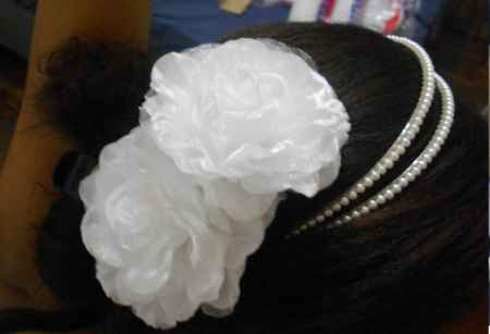 arranjo de cabelo