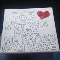 Surpresa para o noivo, 365 motivos para me casar com você! - 1