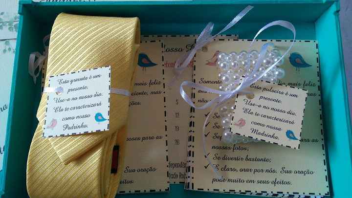 Caixas padrinhos, damas e irmãos. - 3