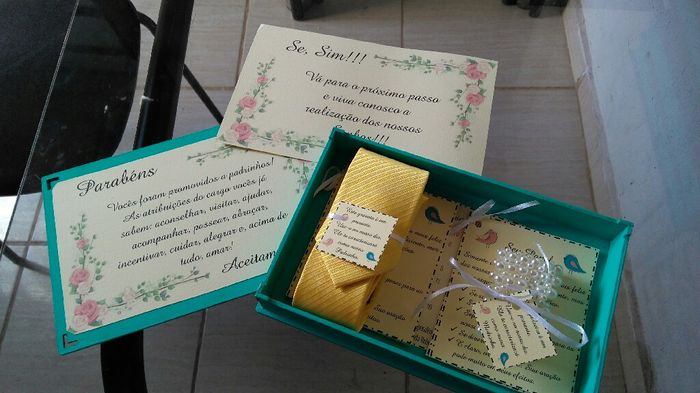 Caixas padrinhos, damas e irmãos. - 5