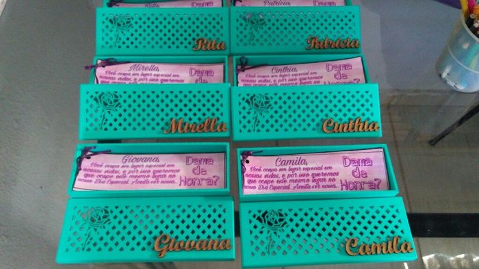 Caixas padrinhos, damas e irmãos. - 10
