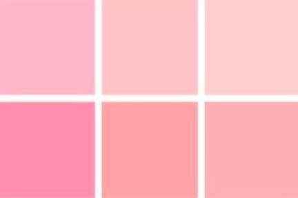 Paleta de cor rosa