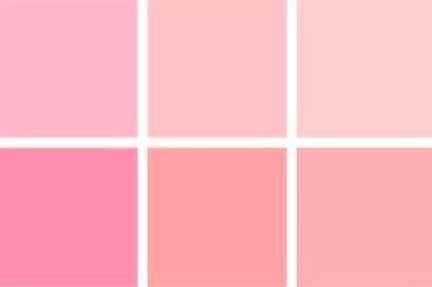 Paleta de cor rosa