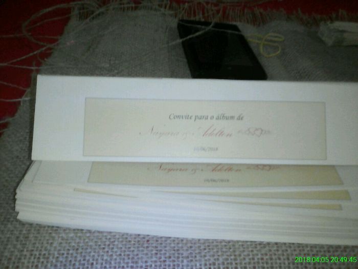 Convites e papelada do casamento - 1
