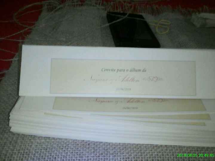 Convites e papelada do casamento - 1