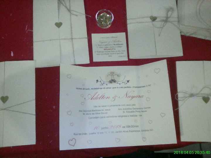 Convites e papelada do casamento - 5