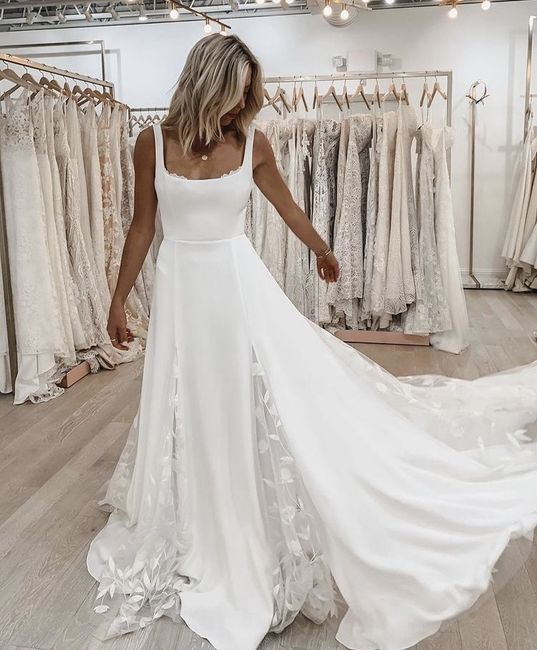 Vestido de noiva minimalista - 5