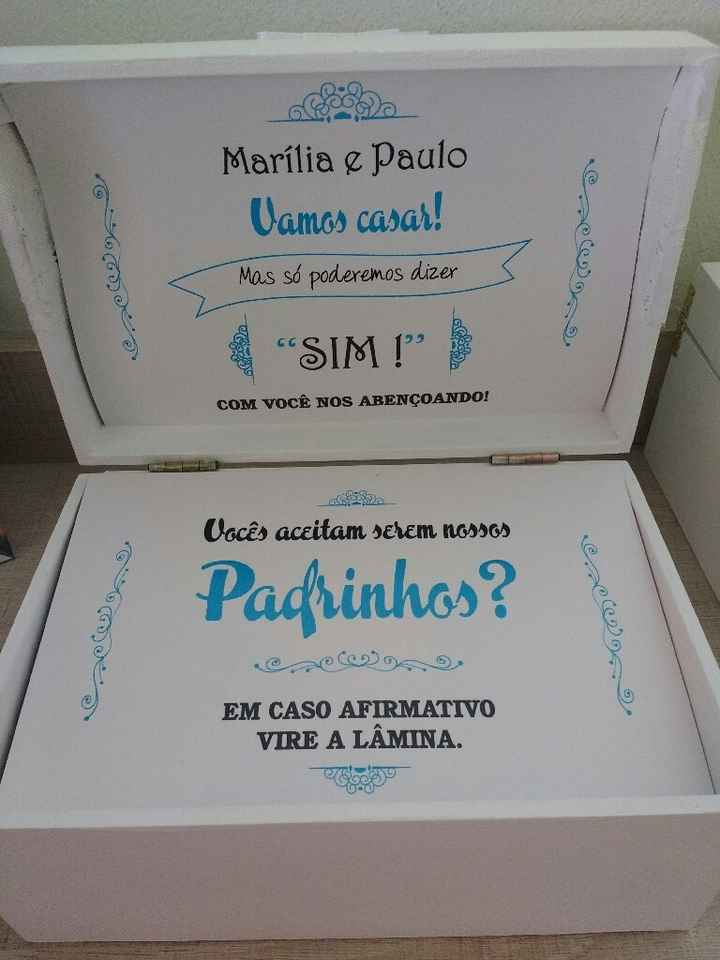 Caixinhas de padrinhos  prontas - 2