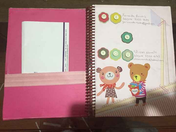 Meu caderno (diário) da noiva diy - 2