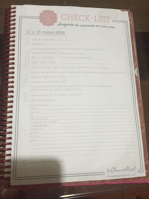 Meu caderno (diário) da noiva diy - 3