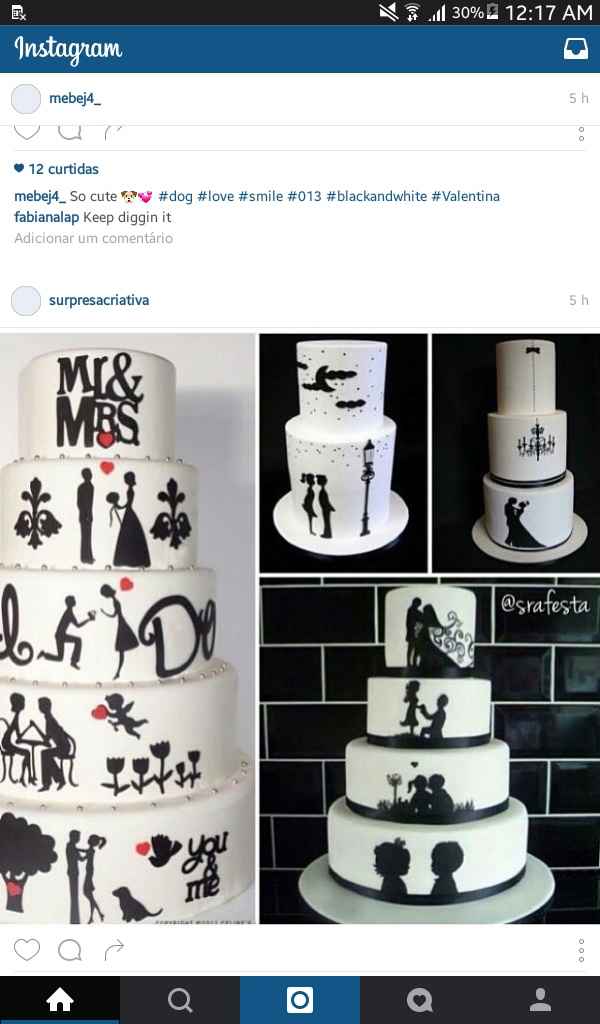 Ideia para o bolo de casamento ❤