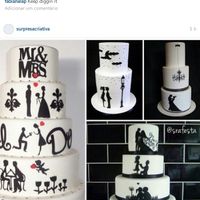 Ideia para o bolo de casamento ❤