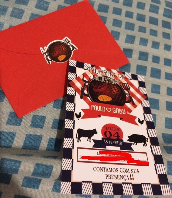 Meu convite de noivado