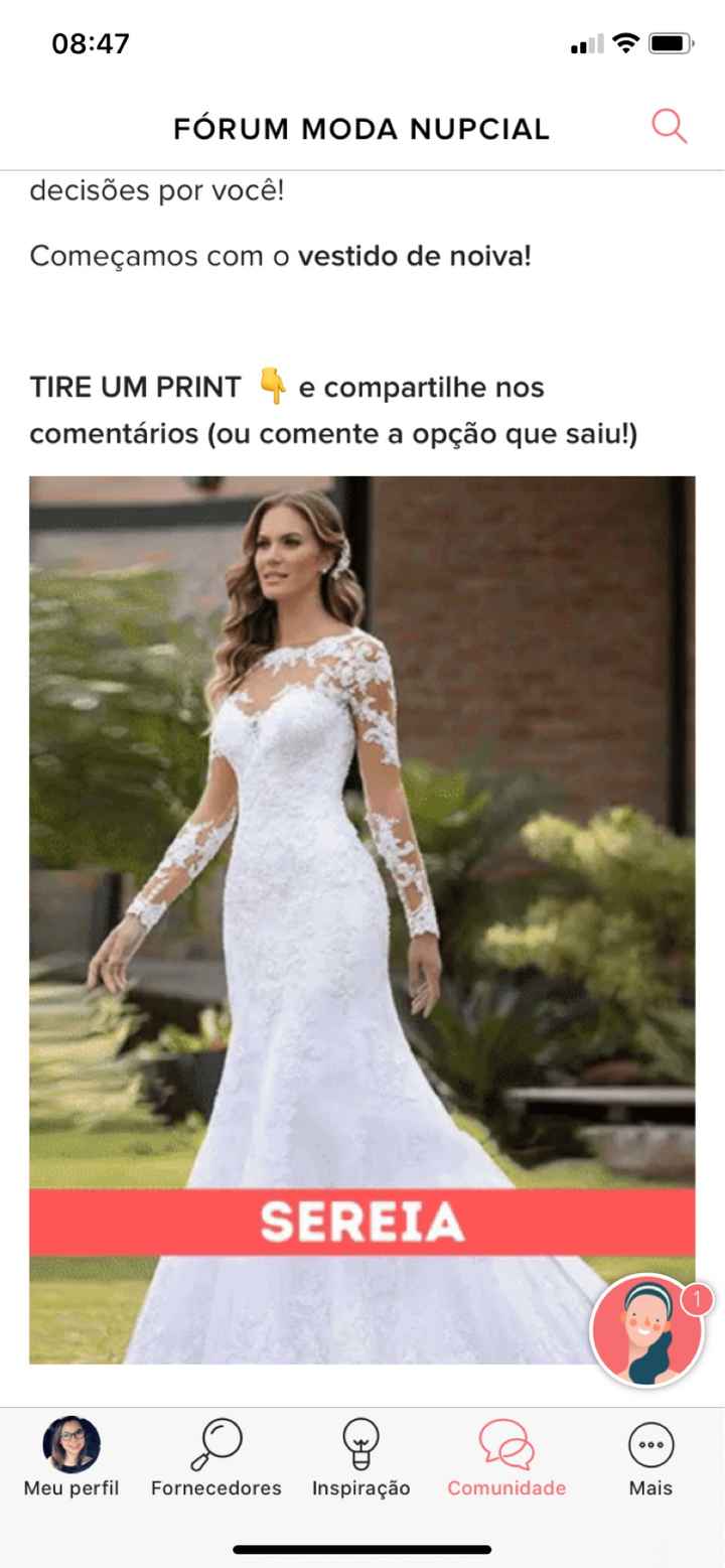 TIRE UM PRINT para decidir o vestido - 1