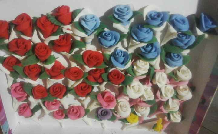 Minhas lembrancinhas rosas em biscuit  #diy - 1