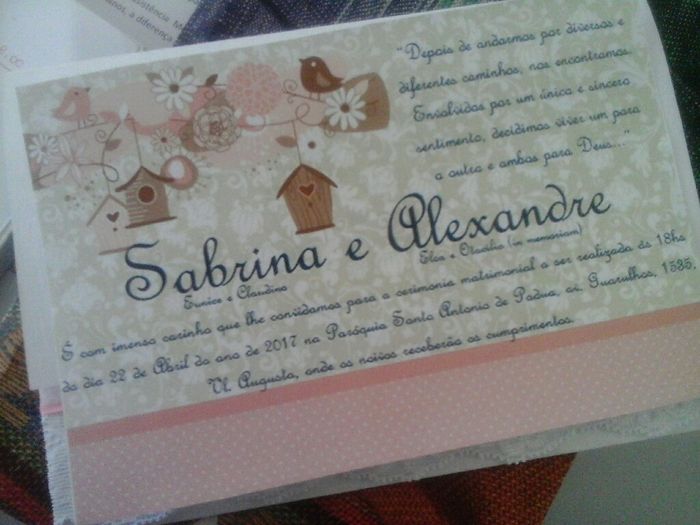 Meu convite diy fofinho - 2